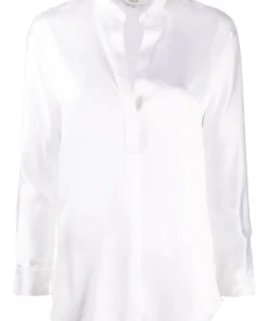 Vince White'Silk Blouse' Clothing