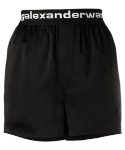 Alexanderwang.t 'Silk Logo Shorts' Clothing