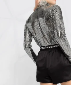 Alexanderwang.t 'Silk Logo Shorts' Clothing