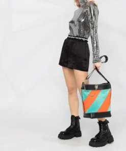 Alexanderwang.t 'Silk Logo Shorts' Clothing