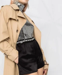 Alexanderwang.t 'Silk Logo Shorts' Clothing