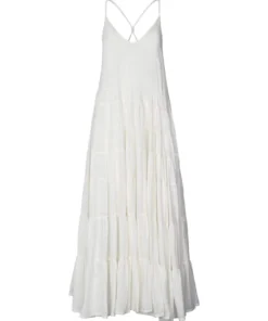 Bernard Boutique 24 Rabens Saloner 'Siri' Voile Frill Long Dress