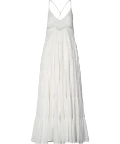 Rabens Saloner 'Siri' Voile Frill Long Dress