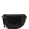 Isabel Marant Black 'Skano' Studded Clutch Bag Bags