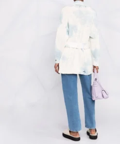 Golden Goose Clothing 'Slogan Belted Distressed Knit Cardigan'