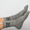 Soxygen Unisex Grey ‘But Nowhere To Go’ Classic Socks Accessories