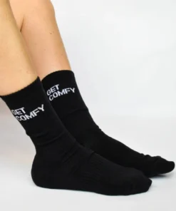 Soxygen Unisex Black ‘Get Comfy’ Classic Socks