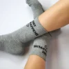 Soxygen Unisex Grey ‘Shit Happens’ Classic Socks