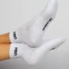 Soxygen Unisex White ‘Ugh’ Ankle Socks Accessories