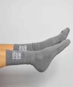 Soxygen Accessories Unisex Grey ‘You Got This’ Classic Socks