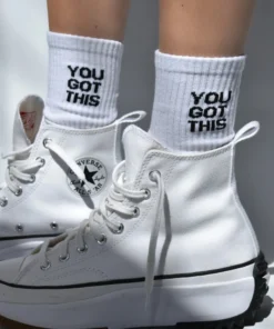 Soxygen Unisex White ‘You Got This’ Classic Socks Accessories
