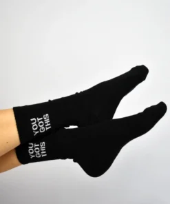 Soxygen Unisex Black ‘You Got This’ Classic Socks