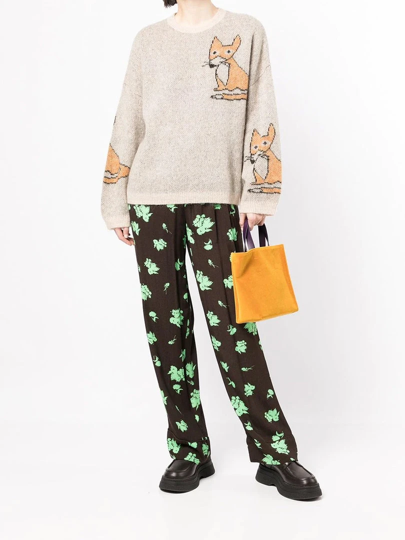 Stella Nova Clothing Beige 'Adelin' Fox Sweater 9 Stella Nova Clothing Beige 'Adelin' Fox Sweater