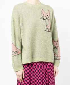 Stella Nova Green 'Adelin' Fox Sweater