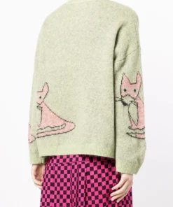 Stella Nova Green 'Adelin' Fox Sweater