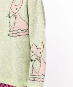 Stella Nova Green 'Adelin' Fox Sweater