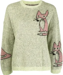 Stella Nova Green 'Adelin' Fox Sweater