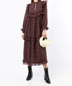 Stella Nova Clothing ‘Barbara’ Floral Print Midi Dress