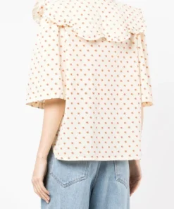 Stella Nova Clothing Cream 'Dicte' Ditsy Floral Shirt