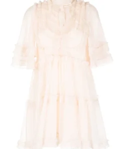 Stella Nova 'Elaya' Sheer Ruffle Mini Dress 17 Stella Nova 'Elaya' Sheer Ruffle Mini Dress