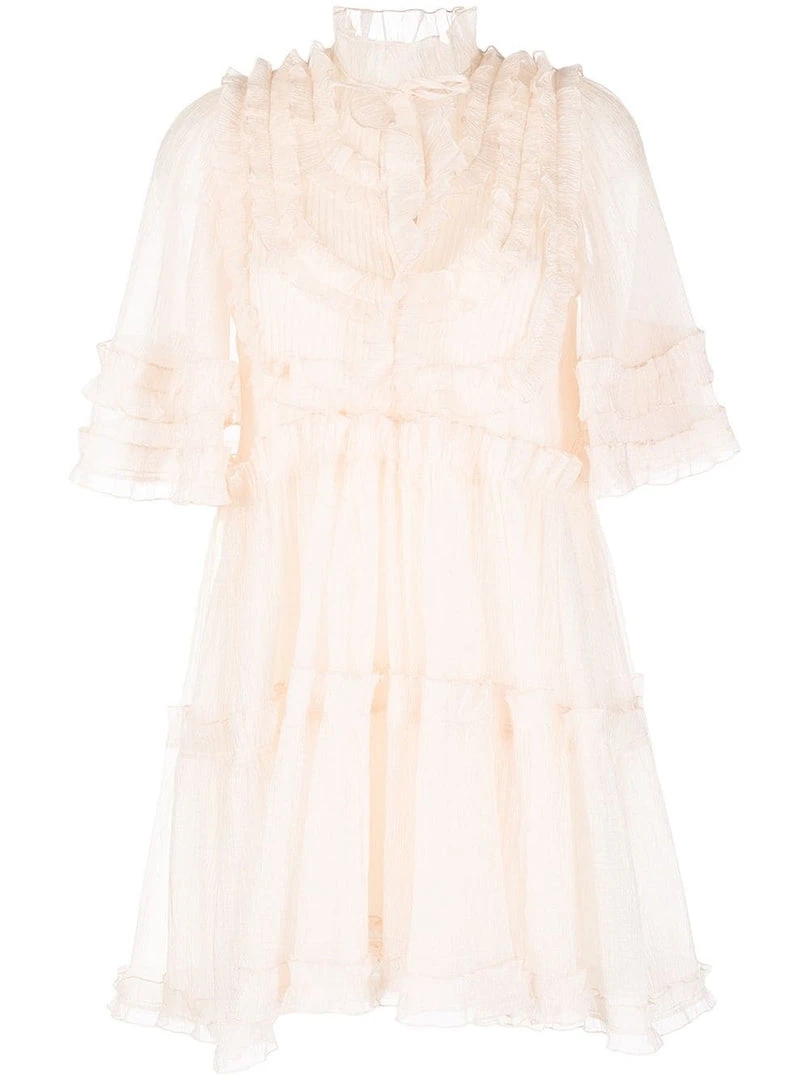 Stella Nova 'Elaya' Sheer Ruffle Mini Dress 8 Stella Nova 'Elaya' Sheer Ruffle Mini Dress