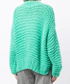 Stella Nova Green 'Kira' Chunky Knit Sweater Clothing