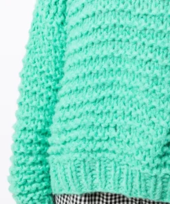 Stella Nova Green 'Kira' Chunky Knit Sweater Clothing