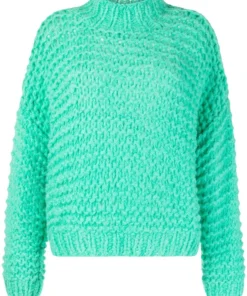 Stella Nova Green 'Kira' Chunky Knit Sweater Clothing