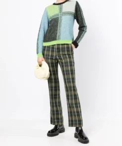 Stella Nova Clothing Green 'Rima Joe' Check Sweater