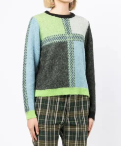 Stella Nova Clothing Green 'Rima Joe' Check Sweater