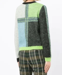 Stella Nova Clothing Green 'Rima Joe' Check Sweater