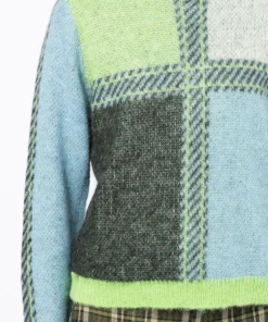 Stella Nova Clothing Green 'Rima Joe' Check Sweater