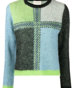 Stella Nova Clothing Green 'Rima Joe' Check Sweater