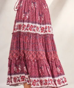 M.A.B.E 'Stevie' Print Maxi Skirt