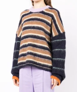 Stine Goya Oversized 'Lucs' Stripe Knit Sweater