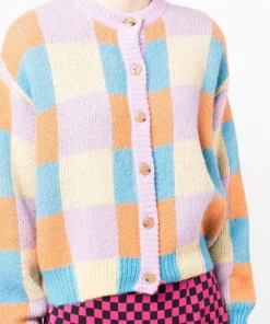 Stine Goya 'Ash' Check Cardigan