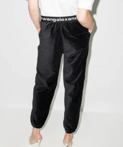 Alexanderwang.t Clothing Black ‘Stretch Corduroy Logo Sweatpants’ 9 Alexanderwang.t Clothing Black ‘Stretch Corduroy Logo Sweatpants’