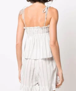 Ganni 'Striped Tie Up Strap Top' 10 Ganni 'Striped Tie Up Strap Top'