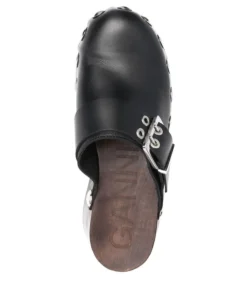 Ganni Black 'Studded Buckle Clogs' 9 Ganni Black 'Studded Buckle Clogs'