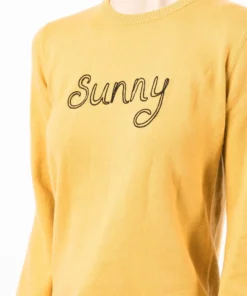 Bella Freud 'Sunny' Slogan Knitted Sweater 11 Bella Freud 'Sunny' Slogan Knitted Sweater