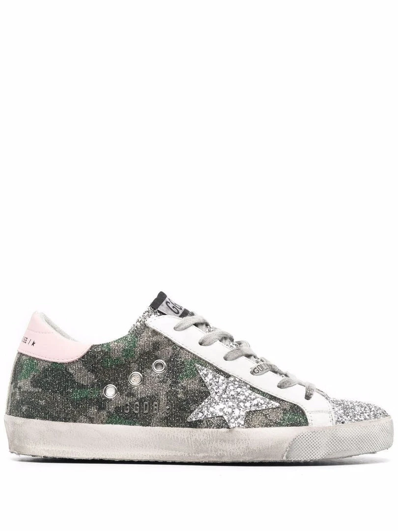 Golden Goose ‘Super-Star’ Camo Glitter Sneakers 4 Golden Goose ‘Super-Star’ Camo Glitter Sneakers