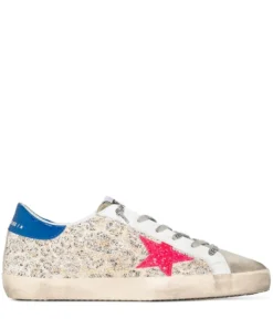 Golden Goose Shoes ‘Super-Star’ Distressed Leopard Sneakers