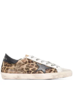 Golden Goose ‘Super-Star’ Leopard Low Top Sneakers Shoes