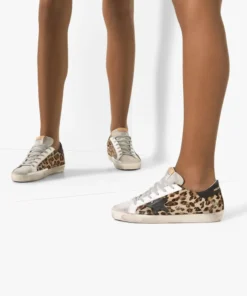 Golden Goose ‘Super-Star’ Leopard Low Top Sneakers Shoes