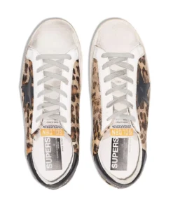 Golden Goose ‘Super-Star’ Leopard Low Top Sneakers Shoes