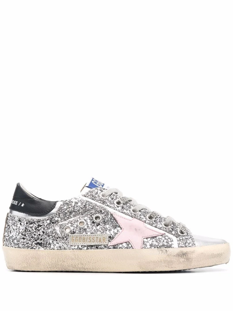 Golden Goose Shoes 'Superstar Silver Glitter Pink Star Trainers' 3 Golden Goose Shoes 'Superstar Silver Glitter Pink Star Trainers'