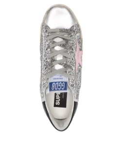 Golden Goose Shoes 'Superstar Silver Glitter Pink Star Trainers' 9 Golden Goose Shoes 'Superstar Silver Glitter Pink Star Trainers'