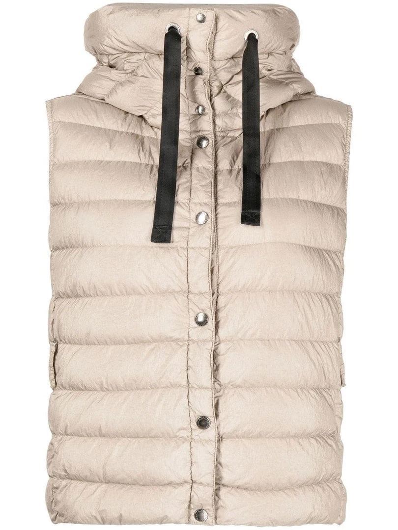 Parajumpers Clothing Beige 'Taryn' Padded Gilet 3 Parajumpers Clothing Beige 'Taryn' Padded Gilet