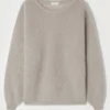 American Vintage Taupe Oversized ‘Pinobery’ Mohair Sweater Clothing