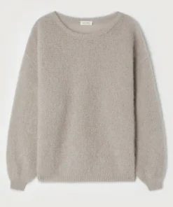 American Vintage Taupe Oversized ‘Pinobery’ Mohair Sweater Clothing
